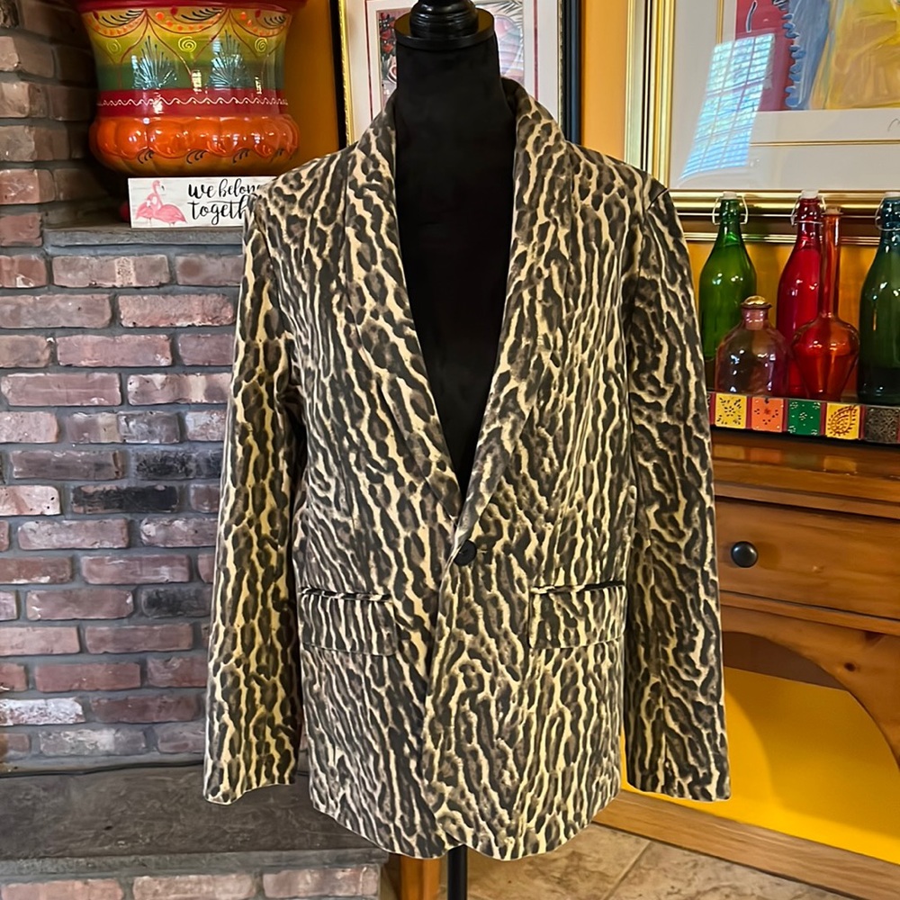 Pam And Gala leopard blazer